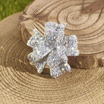 Load image into Gallery viewer, SO SEOUL Graceful Ribbon Bow 3D Layered Oversized Aurore Boreale Crystal Rollover Clasp Brooch
