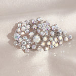 Load image into Gallery viewer, SO SEOUL Leilani Oversized Crystal Leaf Brooch with Aurore Boreale Austrian Crystals

