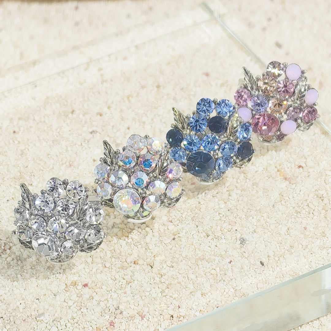 SO SEOUL Leilani Fruit Basket Austrian Crystal Mini Baby Brooch Keronsang Pin Hijab