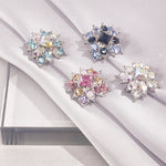 Load image into Gallery viewer, SO SEOUL Julian Vintage-Inspired Burst Brooch with Austrian Crystals and Kerongsang Pin for Hijabs
