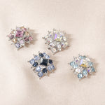 Load image into Gallery viewer, SO SEOUL Julian Vintage-Inspired Burst Brooch with Austrian Crystals and Kerongsang Pin for Hijabs
