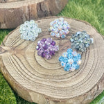 Load image into Gallery viewer, SO SEOUL Glimmering Blossom Mixed Colored Austrian Crystal Mini Baby Brooch Keronsang Hijab Pin
