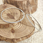 Load image into Gallery viewer, SO SEOUL Chiara Classic Single Row Austrian Crystal Circle Spiral Adjustable Open-End Bangle
