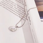 Load image into Gallery viewer, SO SEOUL Carina Cushion Square Moonlight or Light Sapphire Shimmer Austrian Crystals Pendant Chain Necklace