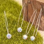 Load image into Gallery viewer, SO SEOUL Bella Aurore Boreale or Light Sapphire Shimmer Swarovski® Crystal Fancy Earwire Earrings