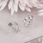 Load image into Gallery viewer, SO SEOUL Glimmer Teardrop Aurore Boreale Austrian Crystal Pierced Stud Earrings