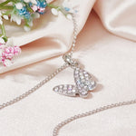 Load image into Gallery viewer, SO SEOUL Caria Flying Butterfly Aurore Boreale Austrian Crystal Pendant Necklace