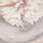 Load image into Gallery viewer, SO SEOUL Caria Flying Butterfly Aurore Boreale Austrian Crystal Pendant Necklace