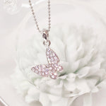 Load image into Gallery viewer, SO SEOUL Caria Flying Butterfly Aurore Boreale Austrian Crystal Pendant Necklace