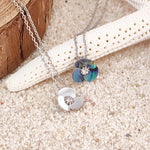 Load image into Gallery viewer, SO SEOUL Claire Mother of Pearl or Abalone Shell Three Flower Petal Necklace