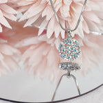 Load image into Gallery viewer, SO SEOUL Glimmering Dream Catcher Aurore Boreale Pendant Chain Necklace