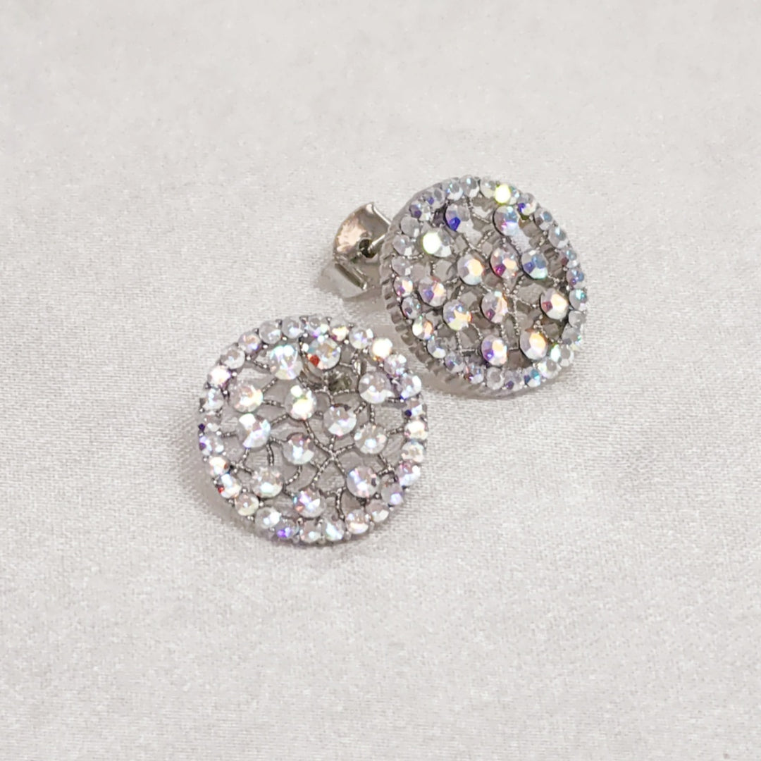 SO SEOUL Dream Catcher Aurore Boreale Austrian Crystal Stud Earrings