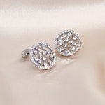 Load image into Gallery viewer, SO SEOUL Dream Catcher Aurore Boreale Austrian Crystal Stud Earrings