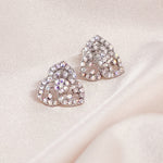 Load image into Gallery viewer, SO SEOUL Glimmer Triple Aurore Boreale Austrian Crystal Pierced Stud Earrings