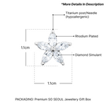 Load image into Gallery viewer, SO SEOUL Leilani Starflower Diamond Simulant Cubic Zirconia Stud Earrings and Pendant Necklace Set