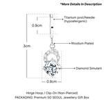 Load image into Gallery viewer, SO SEOUL Callista Twisted Infinite Diamond Simulant Hoop Earrings