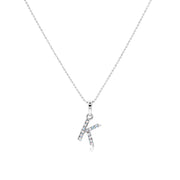 SO SEOUL Personalized Initial Alphabet Letter Aurore Boreale Swarovski® Crystal Pendant Necklace