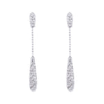 Load image into Gallery viewer, SO SEOUL Glam White Swarovski® Crystal Dangle Pierced Stud Earrings
