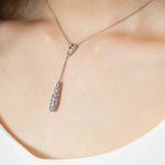 Load image into Gallery viewer, SO SEOUL Elegant White or Black Swarovski® Crystal Drop Earrings and Pendant Necklace Set
