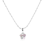 Load image into Gallery viewer, SO SEOUL Petite Caria Butterfly Austrian Crystal Set - Aurore Boreale or Pink Stud Earrings and Pendant Necklace
