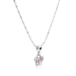 Load image into Gallery viewer, SO SEOUL Petite Caria Butterfly Austrian Crystal Set - Aurore Boreale or Pink Stud Earrings and Pendant Necklace
