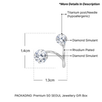 Load image into Gallery viewer, SO SEOUL Austrian Crystal Sparkle Dangle Curved Earring Jackets