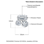 Load image into Gallery viewer, SO SEOUL Dazzling Mixed Cut Austrian Crystal Diamond Simulant Stud Earrings