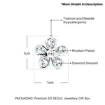 Load image into Gallery viewer, SO SEOUL Leilani Eternal Blossom Diamond Simulant Cubic Zirconia Stud Earrings