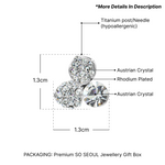 Load image into Gallery viewer, SO SEOUL Glimmering Petal Austrian Crystal Stud Earrings