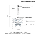 Load image into Gallery viewer, SO SEOUL Graceful Ribbon Bow Design Diamond Simulant Cubic Zirconia Necklace and Earrings Set