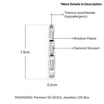 Load image into Gallery viewer, SO SEOUL Harley Huggie Single Row Emerald-Cut Diamond Simulant Hoop Earrings