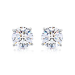Load image into Gallery viewer, SO SEOUL Athena Brilliant Cut 0.1-2.5 CARAT Solitaire Round Diamond Simulant Cubic Zirconia Stud Earrings

