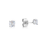 Load image into Gallery viewer, SO SEOUL Athena Brilliant Cut 0.1-2.5 CARAT Solitaire Round Diamond Simulant Cubic Zirconia Stud Earrings

