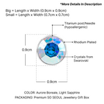 Load image into Gallery viewer, SO SEOUL Bella Classic Round Sphere Encrusted Swarovski® Crystal Pierced Stud Earring