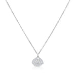 Load image into Gallery viewer, SO SEOUL Ocean The Sea Pearl in Seashell Diamond Simulant Cubic Zirconia Silver/Rose Gold Pendant Necklace
